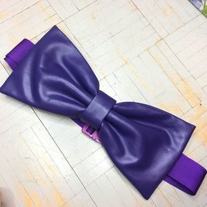 FANCY PACK Purple fanny pack hand made Bow